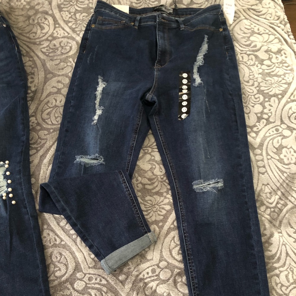 Skinny distreessed jeans
